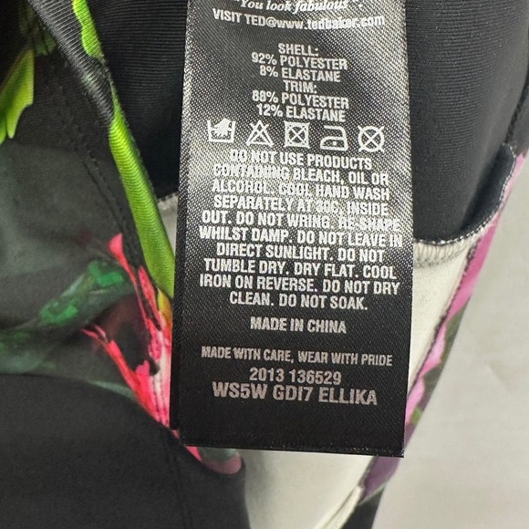 Ted Baker London Ellika Chameleon Floral Print Bodycon Sheath Dress Size 2 M - Picture 6 of 8